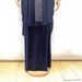 Verve Plus Size Style Ice Silk Rhinestone Double Hat Loose Worship Dress Set Arabic Abaya_ecoleips.com