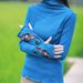 Large-Size, Ethnic-Style Embroidered Winter Garment With Double-Sided Wool Fabric For Warmth; Features A High Collar, Lo_ecoleips.com
