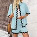 DiYun Foreign Trade Women's Clothing 2024 Spring/Summer Casual Vacation Style Solid Color Lace Shirt_ecoleips.com