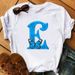 26 English Letters Butterfly Print T-shirt Short Sleeve Women Oversized T Shirt Tops Graphic T Shirts Harajuku Harajuku_ecoleips.com