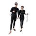 Aria Basics One-piece Unisex Swimwear, Two-piece Long-sleeve Long-pants Set, Solid Color Conservative Diving Suit For Surfing And_ecoleips.com