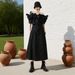 Women's Clothing Spring Style Beach Themed Maxi Dress Women's Off Shoulder Design Three Dimensional Floral Pattern Fitted Waist_ecoleips.com