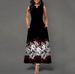 Cross-Border European And American Round Neck Sleeveless Vest Printed With Pockets Waist-Cinching Plus Size Long_ecoleips.com
