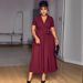 Women's Clothing Elegant Commuter Dress Style Lapel Fitted Waist Tie Loose Fit For Formal & Casual For Women_ecoleips.com