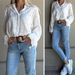 Women's Clothing Russian Women's Crochet Embroidered Long Sleeved Collared Shirt Top Spring Summer Autumn For Formal & Casual_ecoleips.com