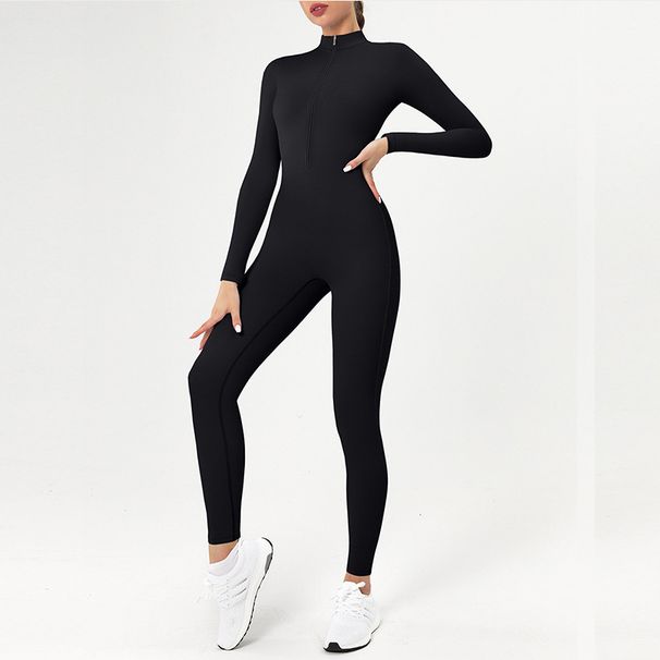 Women's Clothing Long Sleeved Yoga Jumpsuit American Style High Strength Fitness Tights For Women_ecoleips.com