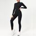 Women's Clothing Long Sleeved Yoga Jumpsuit American Style High Strength Fitness Tights For Women_ecoleips.com