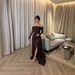 Women's Strapless Lace Patchwork Dress European American Style Spring Summer Long Sleeve Full Skirt Elegant Retro Clothing_ecoleips.com