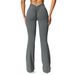 Women's Clothing Nude Seamless Micro Flared Yoga Pants Sports Running Fitness Trousers Women's High Waist Hip Lifting Yoga Pants_ecoleips.com
