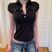 Trendy Zip-Up Polo Collar Cargo Shirt With Pocket - Stylish Streetwear Top For Women, Versatile Casual Wear, Slim Fit Short Sleeve Blouse_ecoleips.com