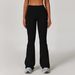 Women's Clothing High Waisted Brushed Yoga Pants Women's Tight Fitting Wide Leg Flare Sports Fitness Micro Flare Pants_ecoleips.com