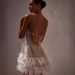 New Cross-Border European And American Style Party Sexy Backless Short Layered Tassel Mesh Feather Sequin Strap Dress_ecoleips.com