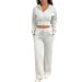 Cross-border European American Yoga Long-sleeve Jacket And Sports Pants Two-piece Set For Women, 2025 Winter_ecoleips.com