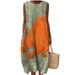 2026 Spring/Summer Sleeveless Pocket Print Elegant Long Dress, Slim Fit Fresh Casual Dress_ecoleips.com