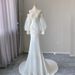 Vintage Lace Light Wedding 2026 New French Style High-Grade Satin Mermaid Gown Elegant Bridal Reception Dress_ecoleips.com