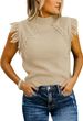 Women's Clothing Ladies Woolen Tops Casual Knitted Sleeveless Sweater Vest_ecoleips.com