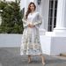 Verve Dubai Abaya Women's Embroidered Evening Muslim Robe Fashion Dress_ecoleips.com