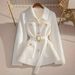 Aria Basics Aria Basics European American Cross-Border Hot-Selling Autumn And Winter Women's Fashion Elegant Casual Solid Color Sweater Cardigan_ecoleips.com