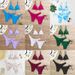 Aria Basics 2026 New Model European And American Foreign Trade Sexy Bikini Solid Color Three-Piece Set For Women_ecoleips.com
