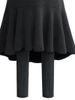 K New Fish Tail Skirt Fake Two Piece Bottom Pants Skirt Thickened One Piece Pants Warm Tight Pants_ecoleips.com
