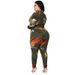 Women's Fall Print Long Sleeve Tops With Pants Set, Tie-Dye Style Casual Two-Piece Outfit, Plus Size Chic Loungewear_ecoleips.com