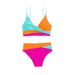 American Style Color Matched Bikini Split Swimsuit For Women Sexy Sleeveless Wire-Free Beachwear For Hot Spring_ecoleips.com