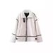 Women’s Faux Fur Biker Jacket – Stylish PU Leather Coat With Metal Accents, Streetwear Essential (XS-L, White)_ecoleips.com