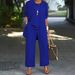 Women's European American Style Three Piece Set Simple Casual Cardigan Jacket Round Neck Sleeveless Vest Straight Leg Trousers_ecoleips.com