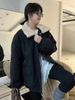 girl Girl Winter Detachable Lamb Wool Lapel Workwear Style Women's 2025 New Thickened Warm Casual Parka_ecoleips.com