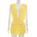 European And American Style Women's Summer Sleeveless Dress Q26DS014 Solid Color Casual Cross Knot Pleated Slim Short Dress_ecoleips.com