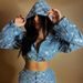 Women's Plaid Sequin Hooded Jacket – Long Sleeve Stylish Short Coat For Casual & Party Wear (Sizes S-L)_ecoleips.com