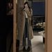 Khaki Trench For Women, Mid-length, 2026 Spring/autumn New Korean Petite British Style, High-end Coat_ecoleips.com