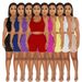 Women's Sporty Two-Piece Set Sleeveless U-Neck Top High-Waisted Shorts Streetwear Gym Ready Stretchy Polyester Spandex_ecoleips.com