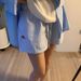 Original Striped Fabric Vertical Stripes Drawstring Letter Embroidery Wide Leg Shorts Women Summer Loose Slim Casual Pants_ecoleips.com