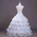 Elegant White Wedding Petticoat With 4 Steel Hoops & 5 Layers Of Ruffles – Perfect For Lolita Dresses, Bridal Gowns & Stage Performances_ecoleips.com