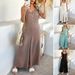 DiYun European And American 2025 Spring/Summer Solid Color Casual Loose Resort Style Cardigan Wide-Leg_ecoleips.com