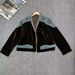 Women's Retro Velvet Patchwork Color Block Jacket Beaded Embroidery Trendy Brand Denim Outerwear Spring Autumn New_ecoleips.com