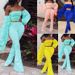 Women's Slim Fit Jumpsuit Solid Color Strapless Long Sleeved Pleated Two Piece Sexy Cross Border European American Style_ecoleips.com