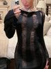 TARUXY Sexy Sheer Knitted Dress Women Bodycon Long Sleeve Hollow Out Mini Dresses Femme Club Sexy Backless Knitwear Dress Womens_ecoleips.com