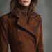 Aria Basics Aria Basics European And American Cross-Border New Women's Clothing Autumn Winter Turn-Down Collar Western Style Suede Long_ecoleips.com