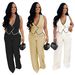 Women's Casual V-Neck Button-Up Top & Long Pants Set - Breathable Polyester Blend Comfortable Office Wear & Daily Outfit (Black, Beige, White, S-XXL)_ecoleips.com