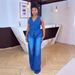 Women's Clothing Women's Sleeveless Vest Wide Leg V Neck Denim Suit Spring/Summer Fashion Style For Formal & Casual_ecoleips.com