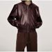 K New Street Style Personalized Fashion Retro Imitation Leather Jacket Jacket With Lapel Tie_ecoleips.com