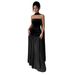 Women Elegant Strapless Floor‑Length Maxi Dress Vacation Party Dating Outfit_ecoleips.com