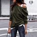 Women's Sweatshirt Autumn Winter, New Round-neck Pullover, Solid Color, Long-sleeved Sweatshirt, European And American_ecoleips.com