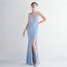 Women's Clothing New Sling Evening Sequin Dress Long Banquet Slim Evening Dress With Elegant Temperament_ecoleips.com