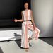 Women's Clothing Fashion Women's Casual Printed Sleeveless Tops Wide Leg Pants Suits For Women_ecoleips.com