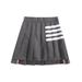 Pleated Revival Style, Irregular A-line Pleated Skirt, Anti-exposure Women's Trendy Short Skirt_ecoleips.com