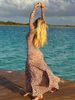 Hugcitar 2026 Leopard Print Turleneck Long Sleeve Slit Sexy Bodycon Midi Drses Spring Women Fashion Clothes Party Festival_ecoleips.com