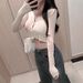 Korean Dongdaemun Women's Short Casual Cardigan Long Sleeve Simple Versatile Solid Color Top for Layering_ecoleips.com